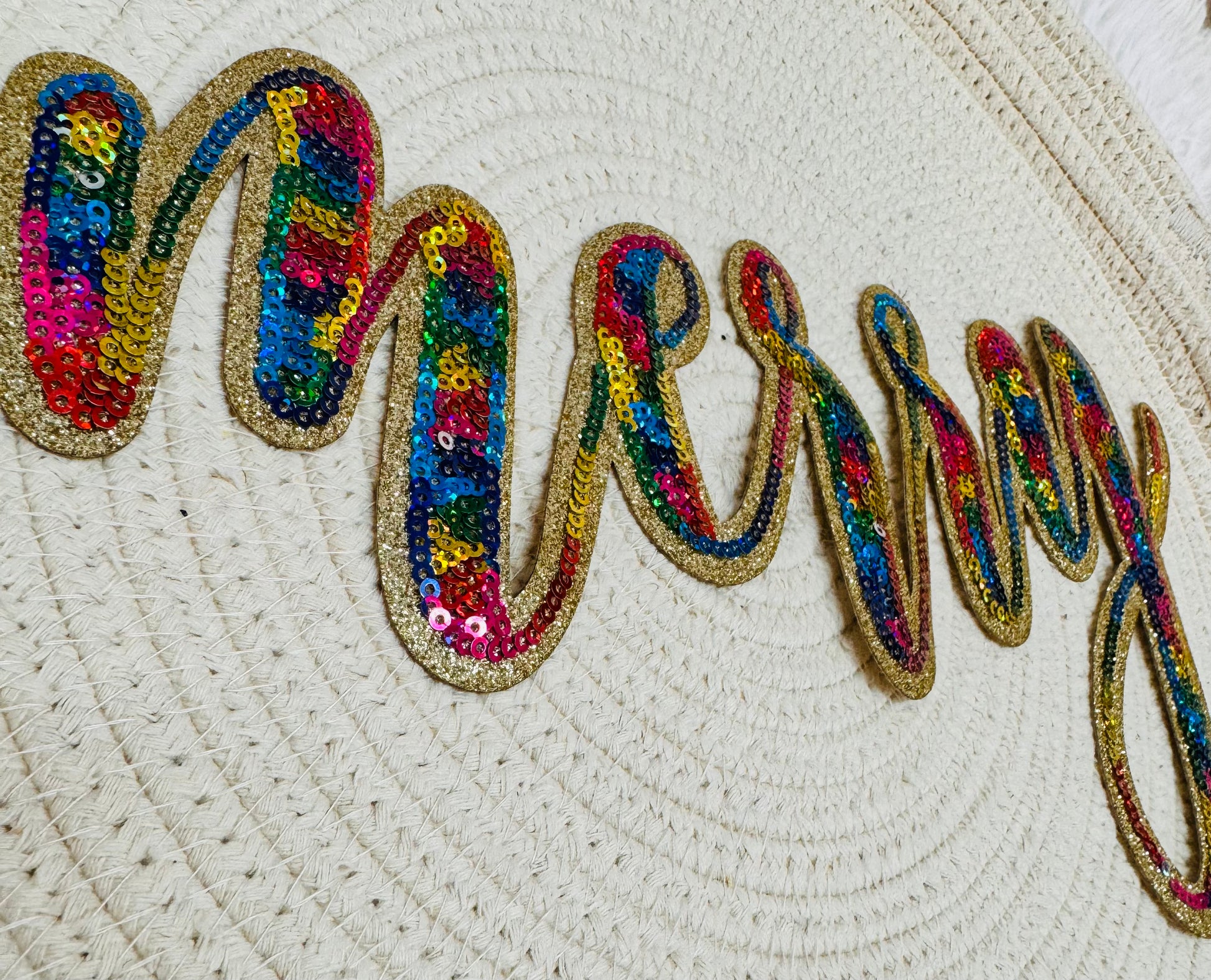 Merry Sequin Patch