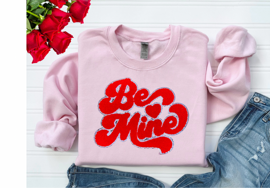 Be Mine Chenille Patch (red)
