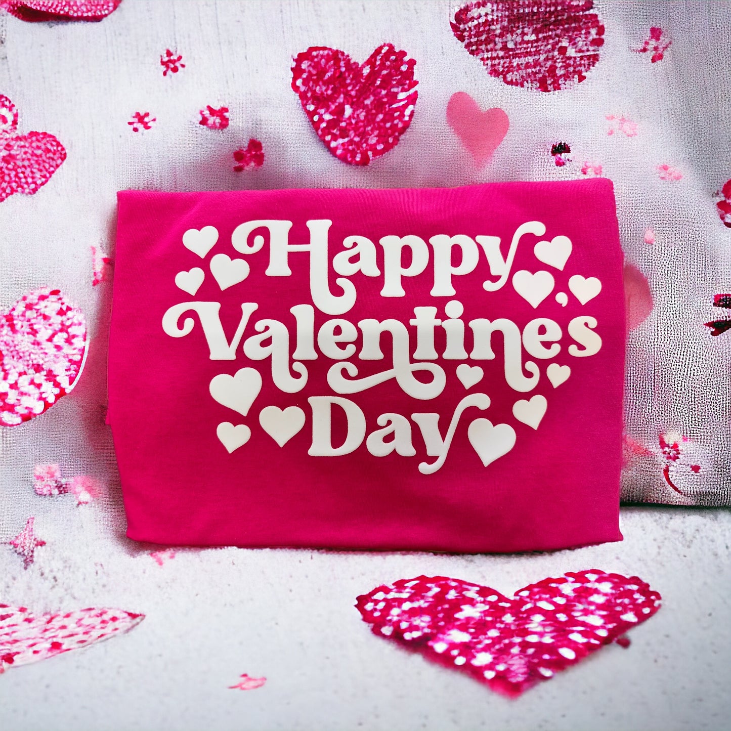 Happy Valentine’s Day Puff Print