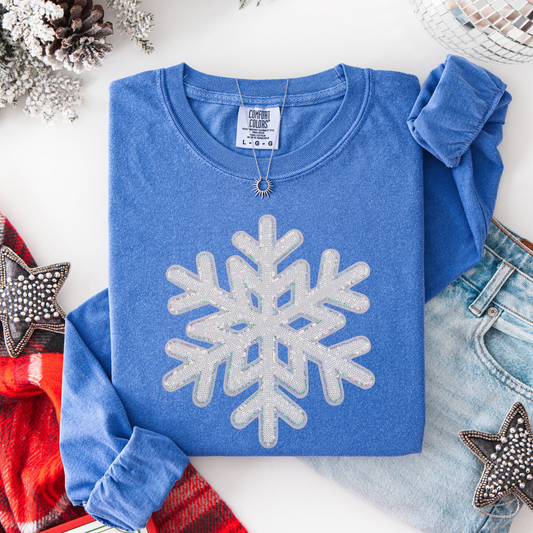 Snowflake REAL Sequin Patch