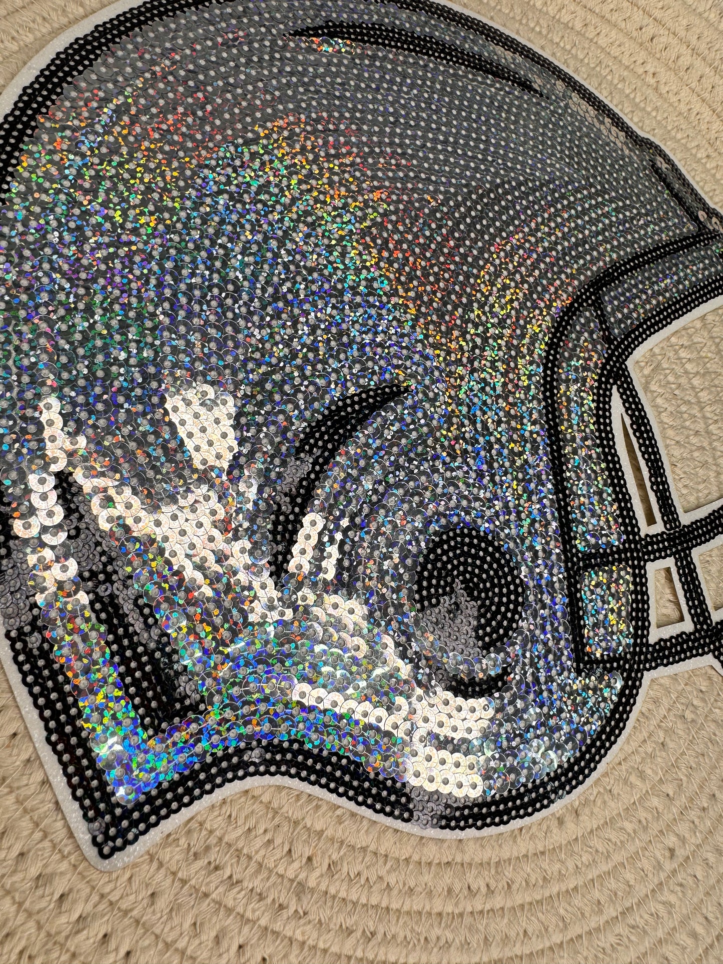 Helmet Sequin Patch