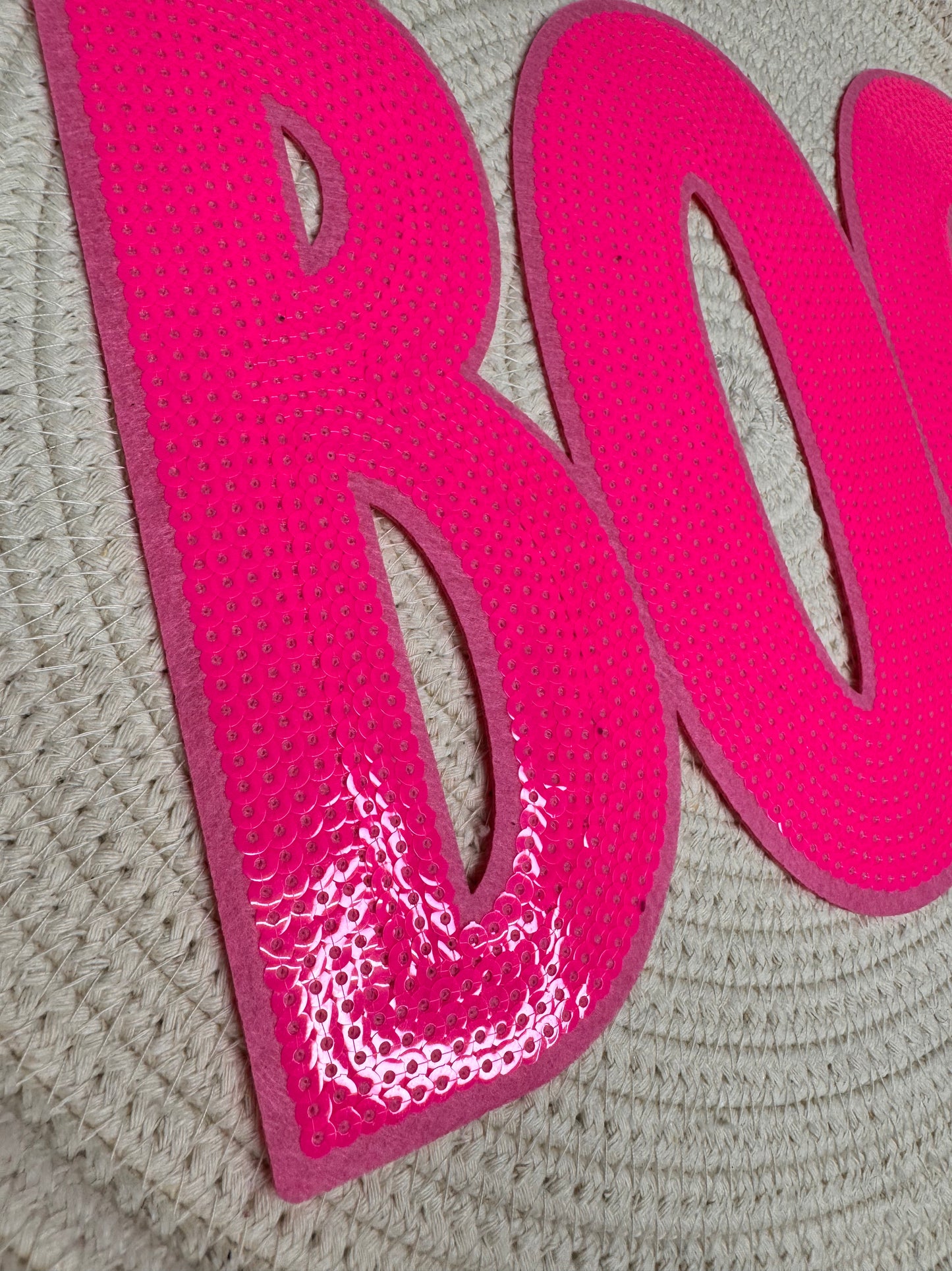 BOO Sequin Patch (pink)