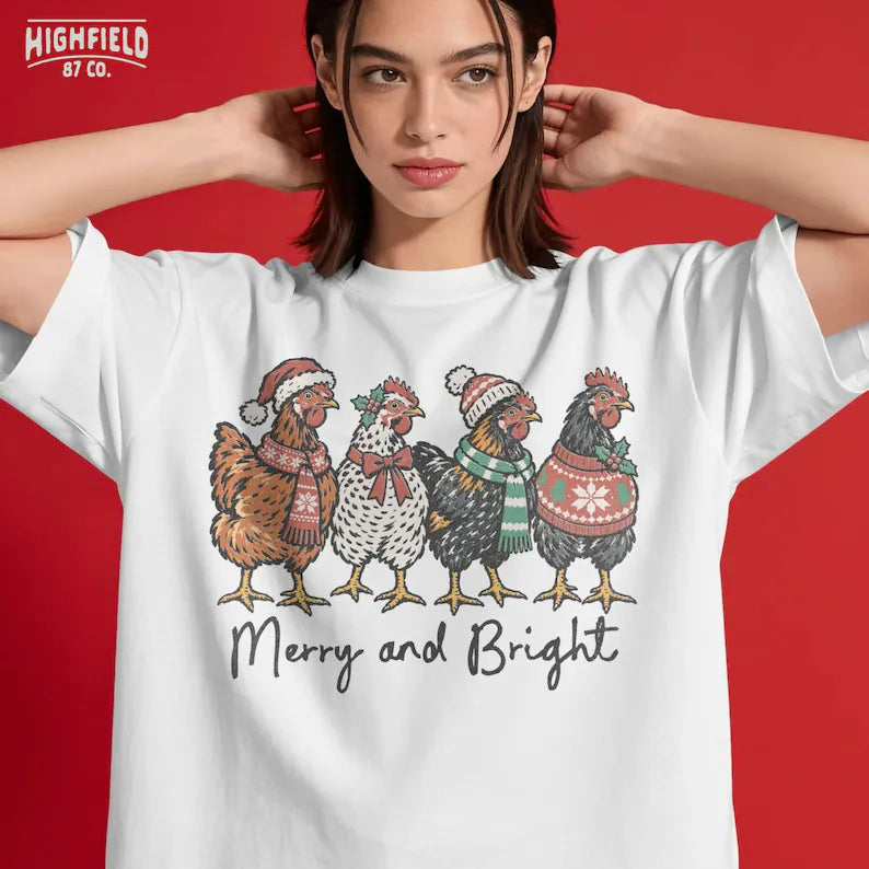 Merry and Bright Chickens
