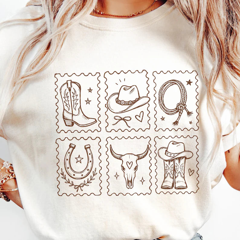 Minimalist Western Stamp