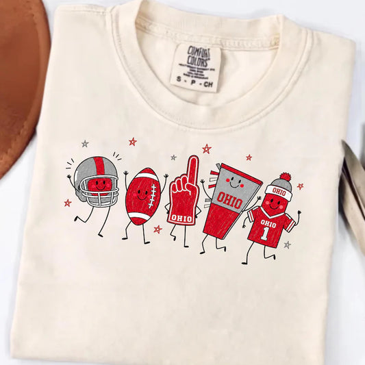 Ohio State Doodle Characters