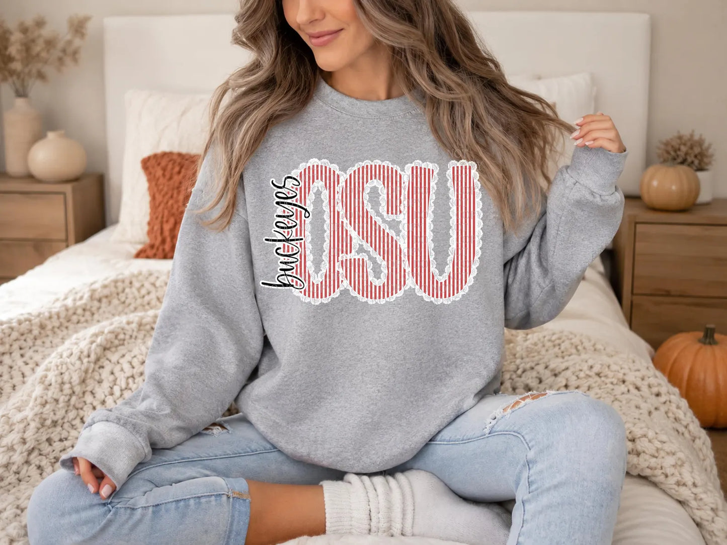 Ohio State Lace Trim