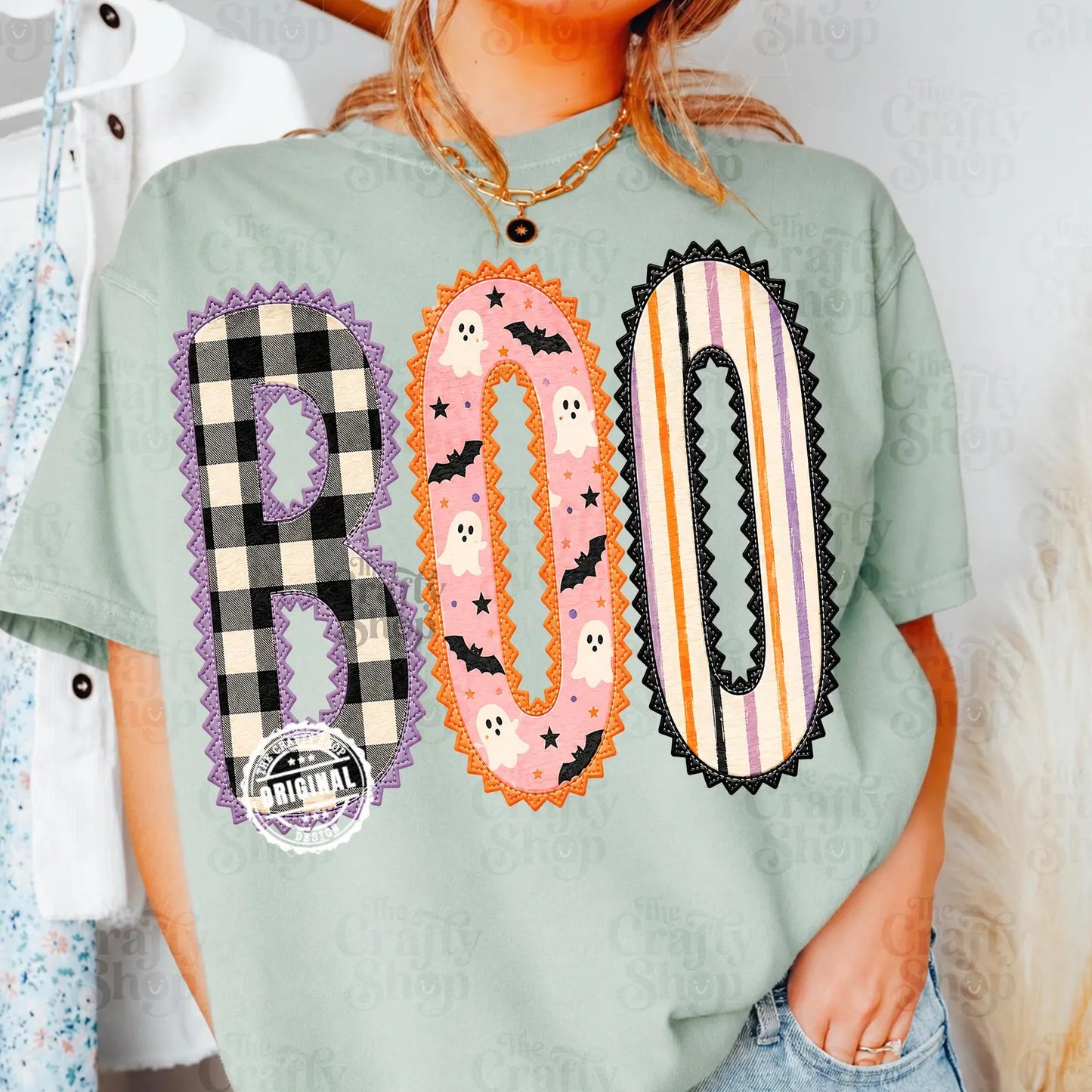 Patchwork Spooky Boo