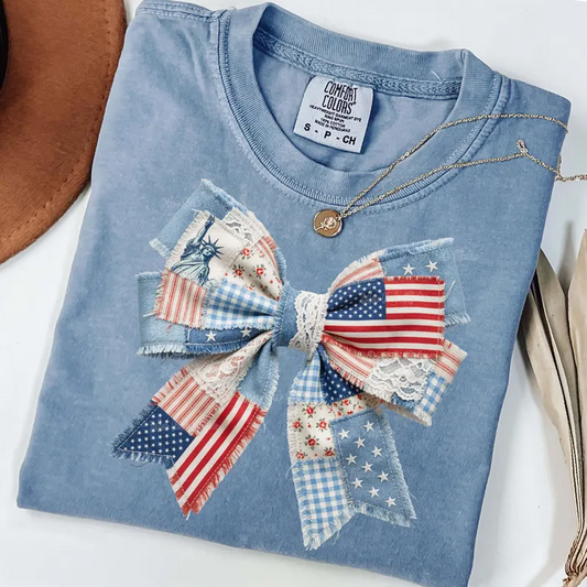 Patriotic Coquette Bow