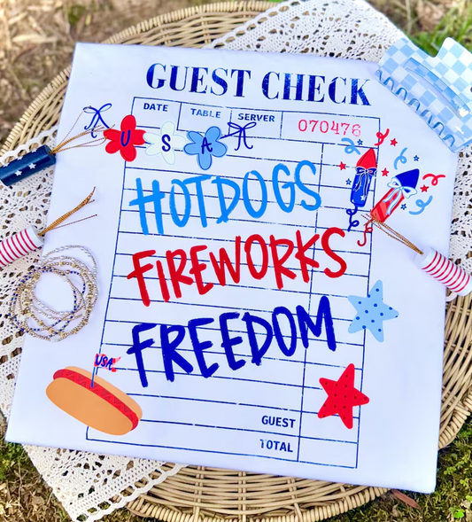 Patriotic Guest Check