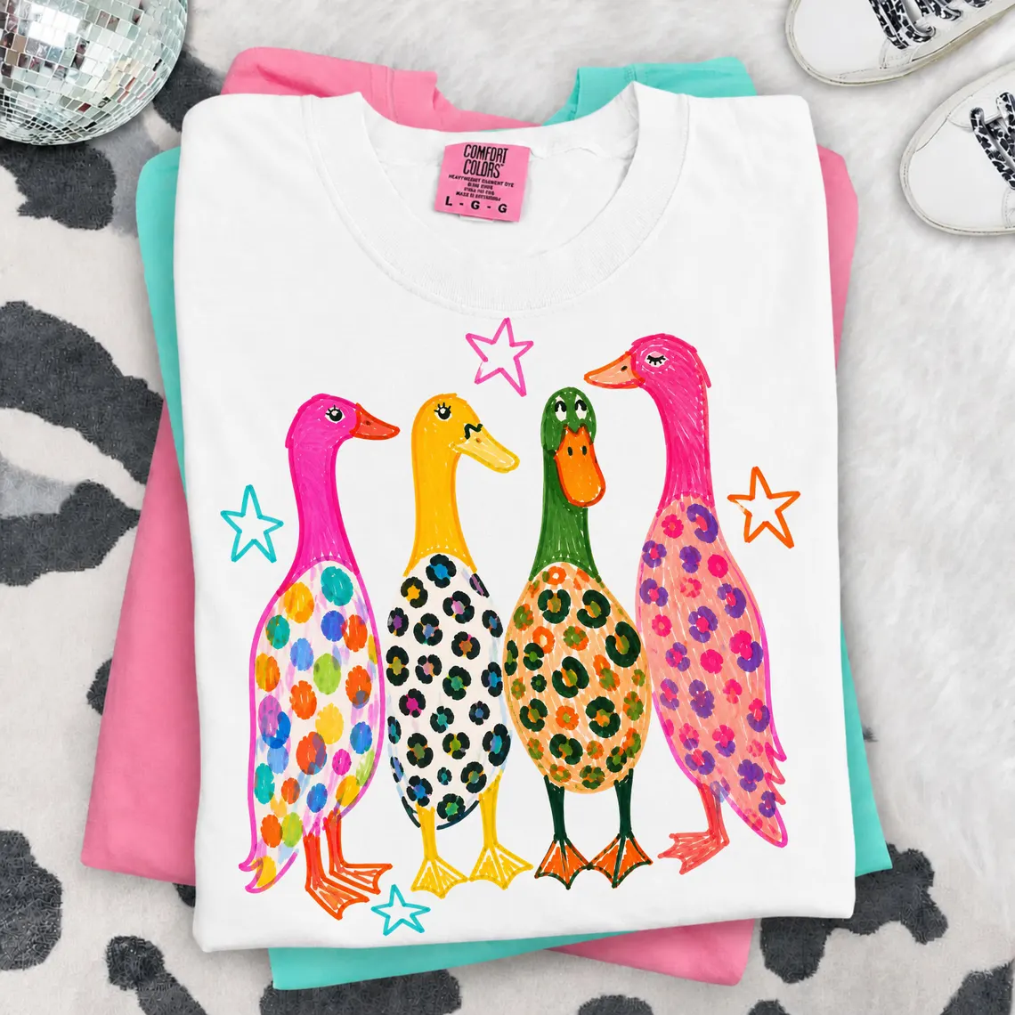 Preppy Colorful Ducks