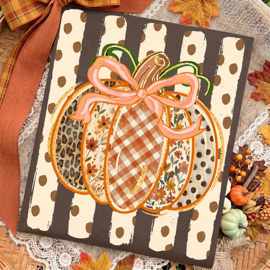 Preppy Fall Pumpkin