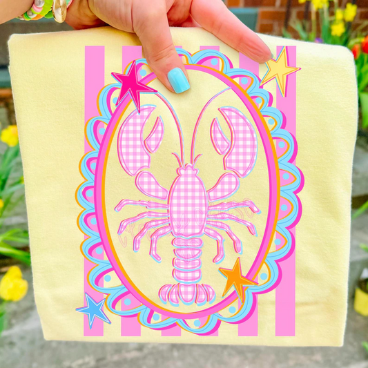 Preppy Lobster Coastal Bow