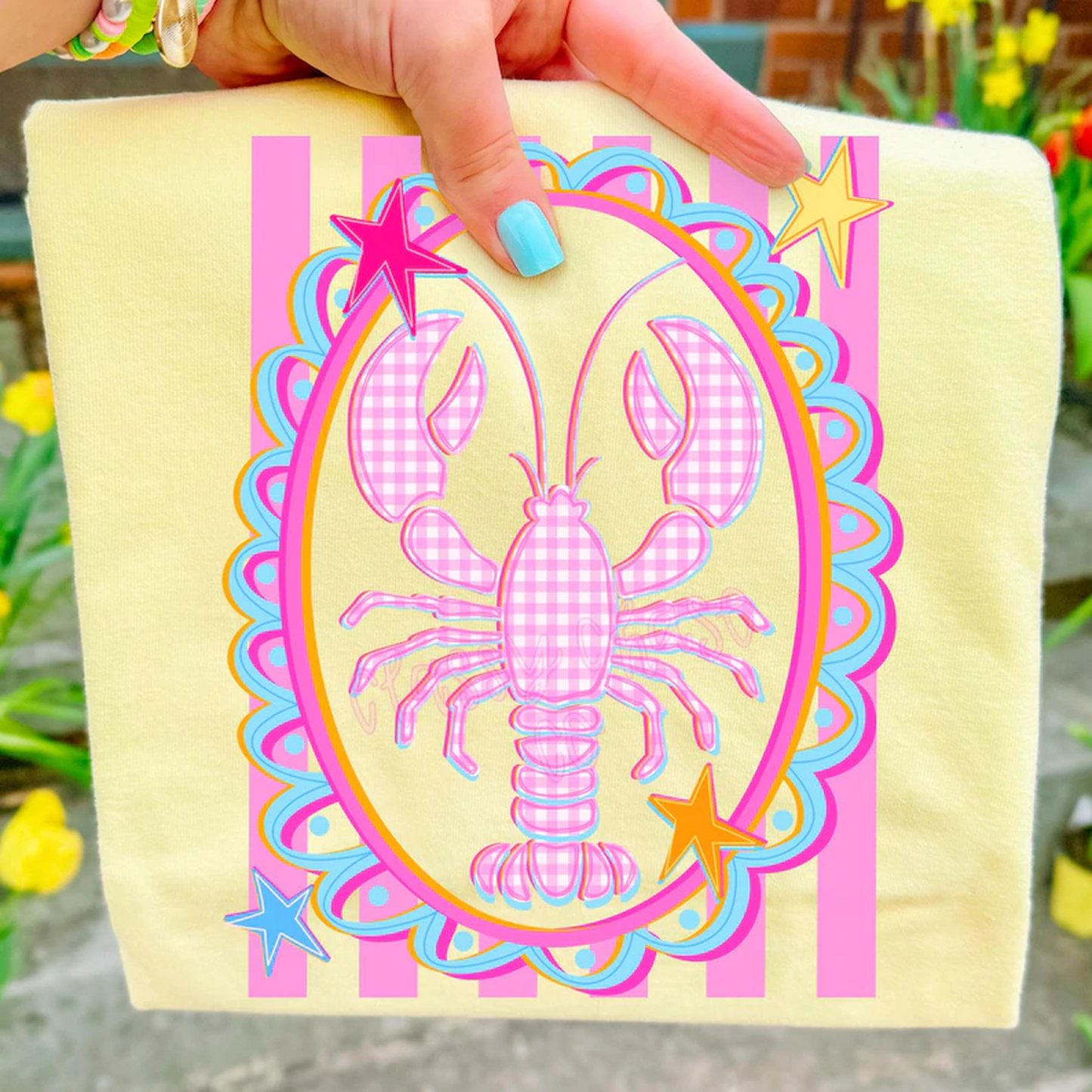 Preppy Lobster Coastal Bow