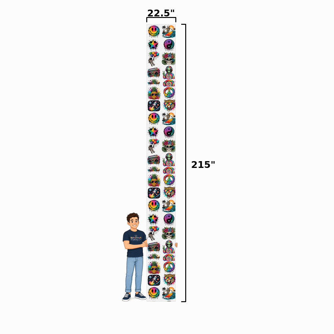 22.5" Wide Custom DTF Gang Sheet Builder