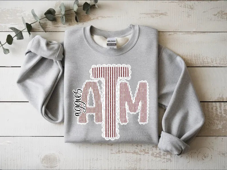 Texas AM Lace Trim