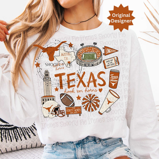 Texas Football Collage