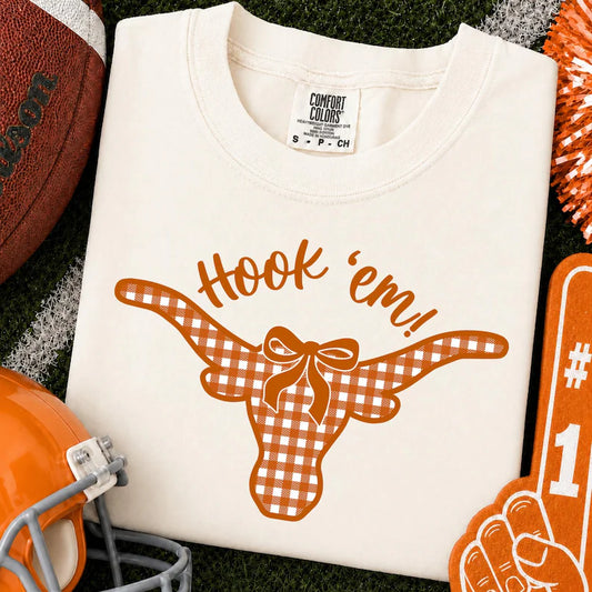 Texas Hook 'Em Gingham