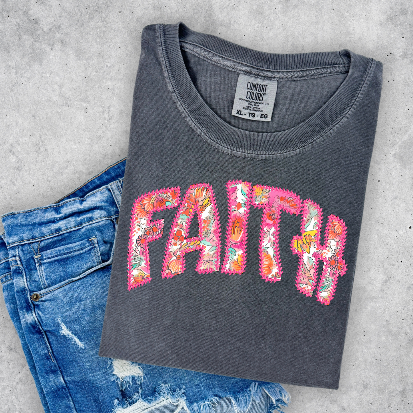 Faith Faux Stitching