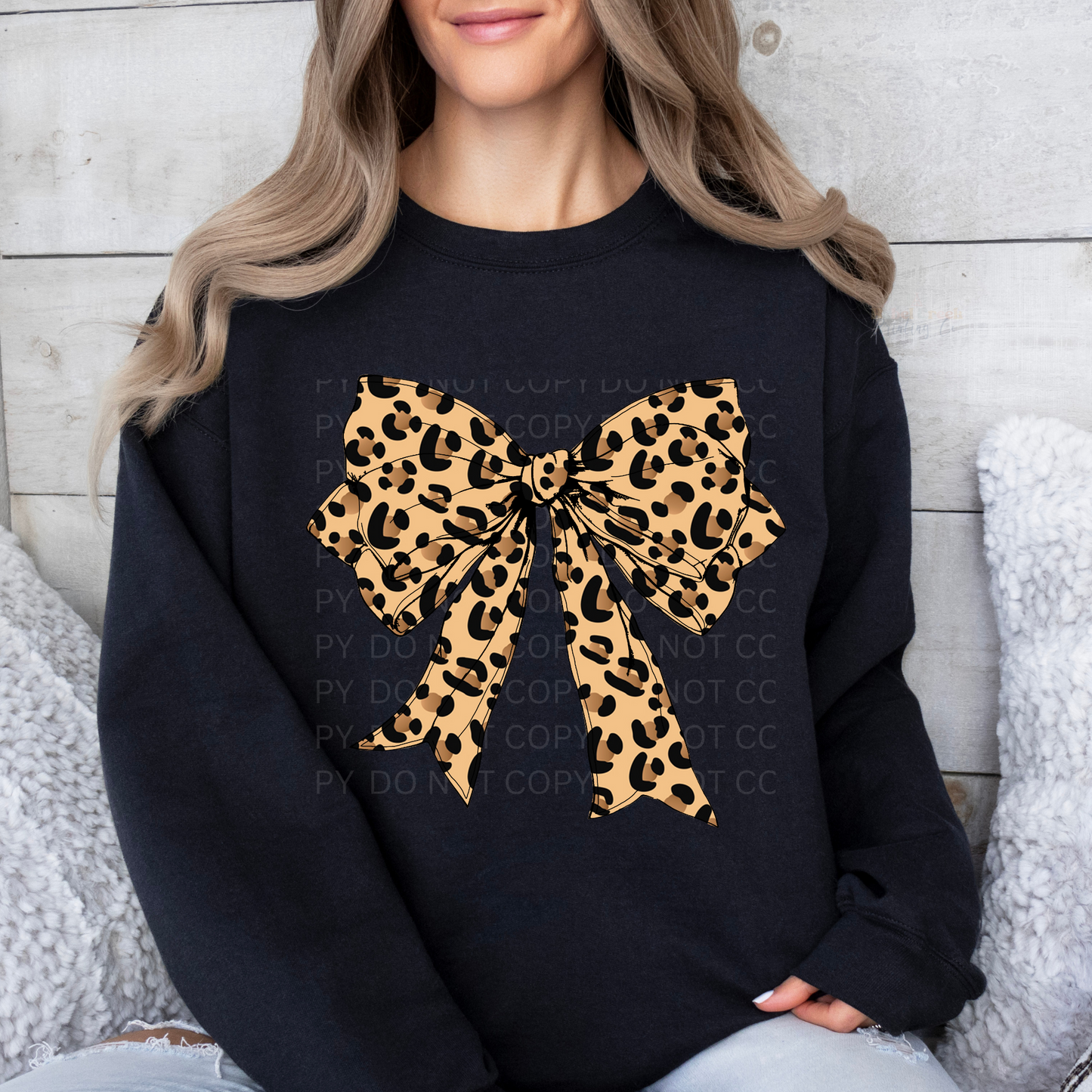 Leopard Print Bow