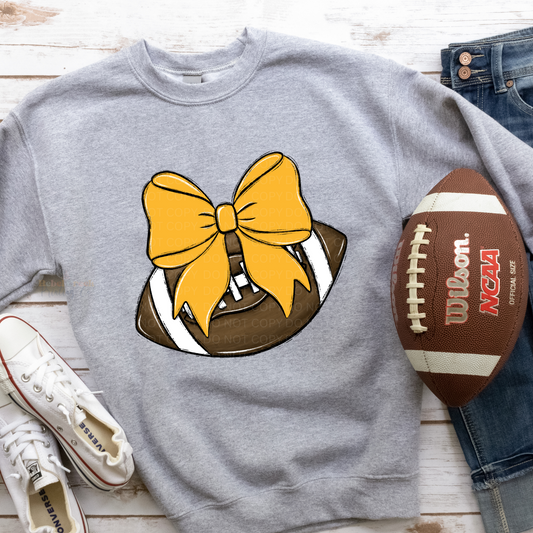 Football Bow (yellow)