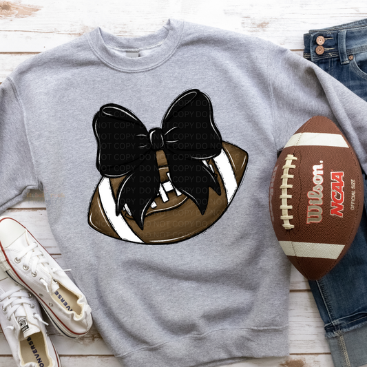 Football Bow (black)