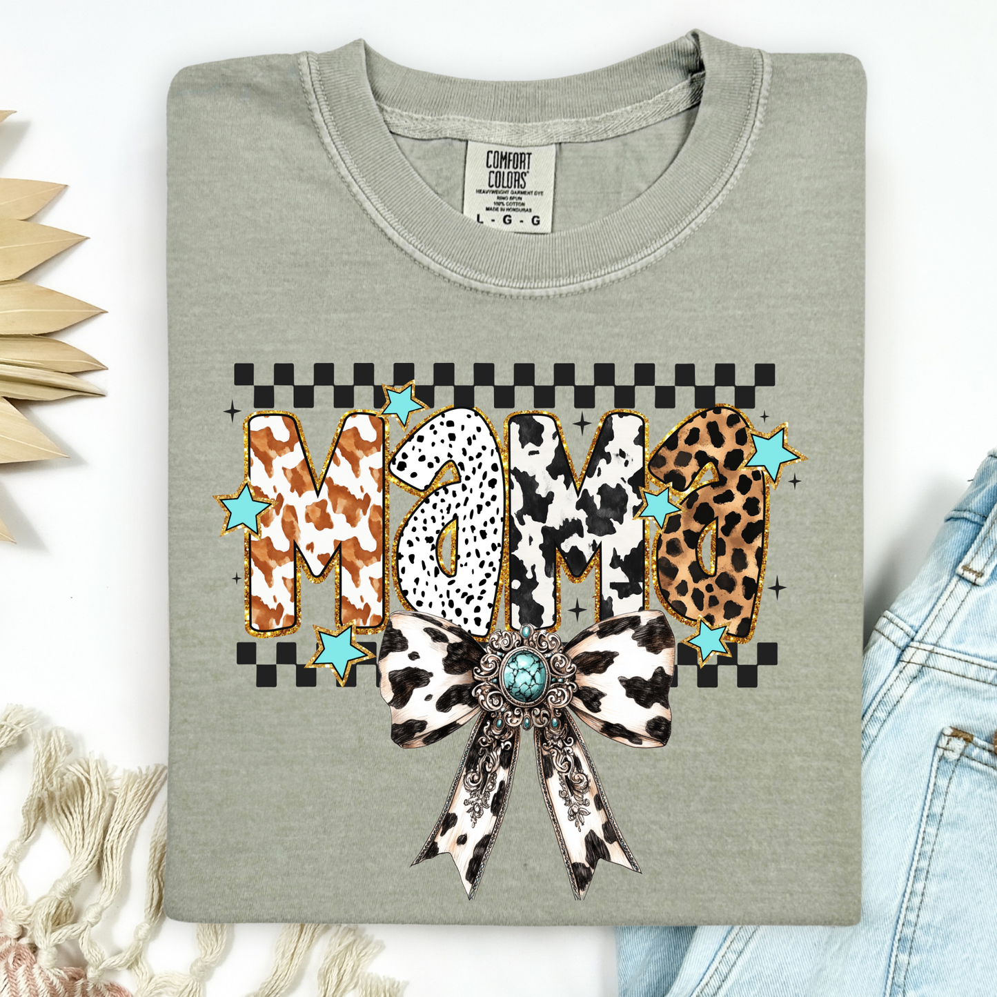 Cowhide Leopard Mama