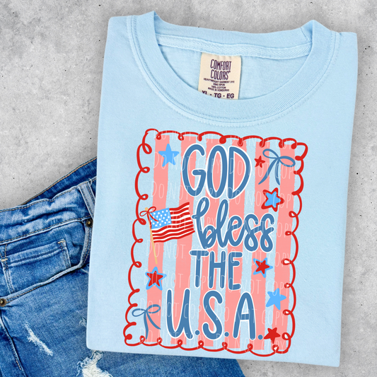 God Bless The USA Striped