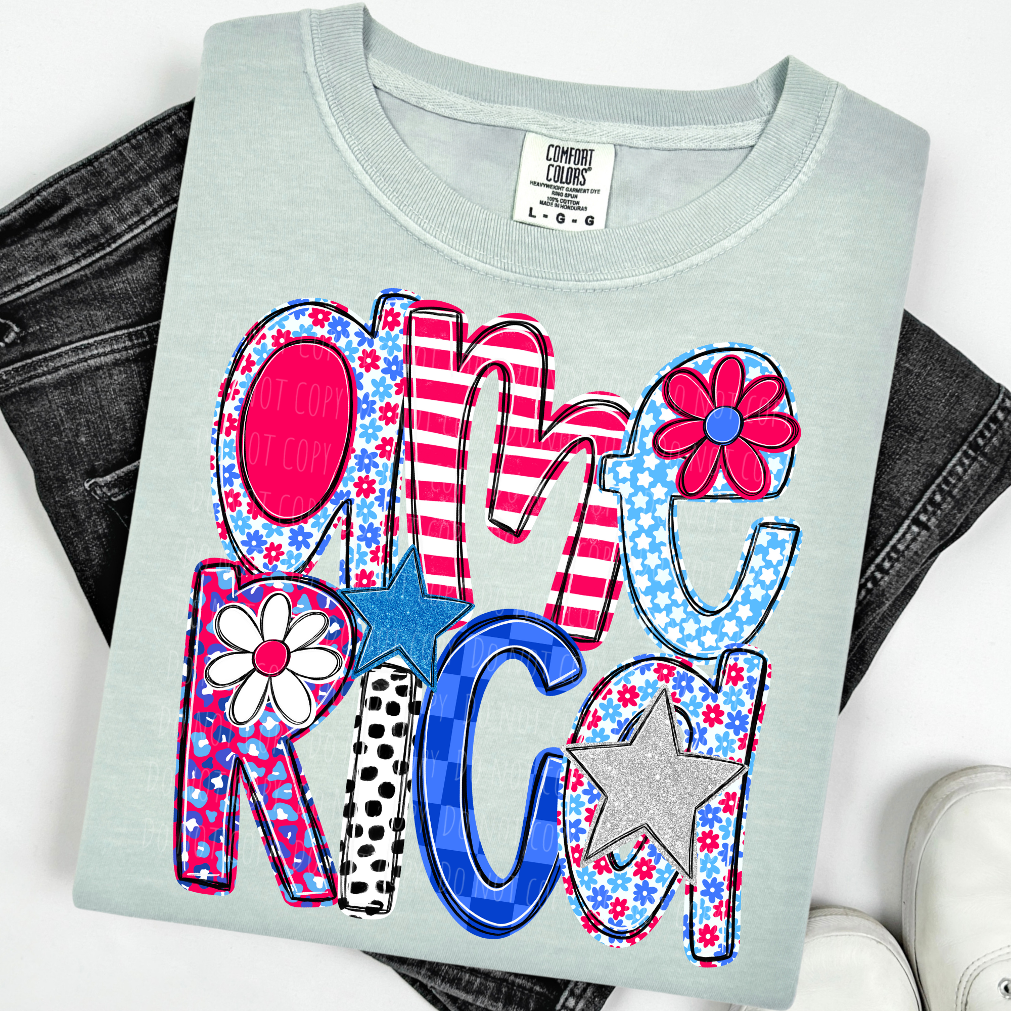 America Cutesy Floral – Rebel Creek Printing