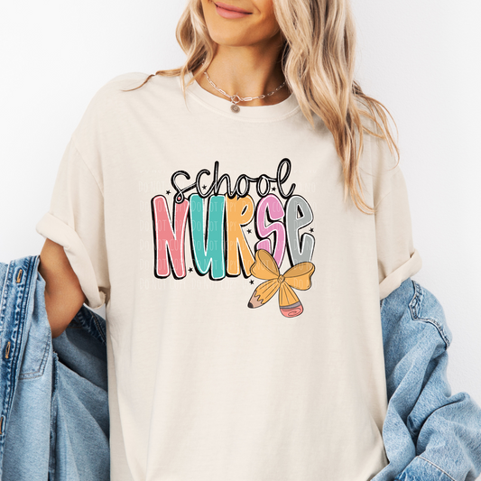 School Nurse Bow Pencil