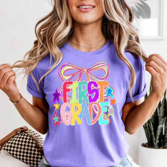 First Grade Colorful Coquette