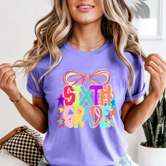 Sixth Grade Colorful Coquette