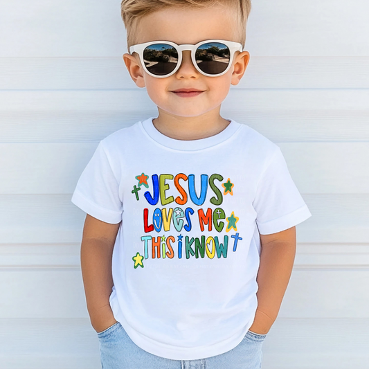 Jesus Loves Me Doodle (primary color)
