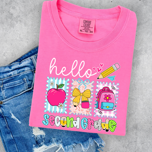 Hello Second Grade Squares