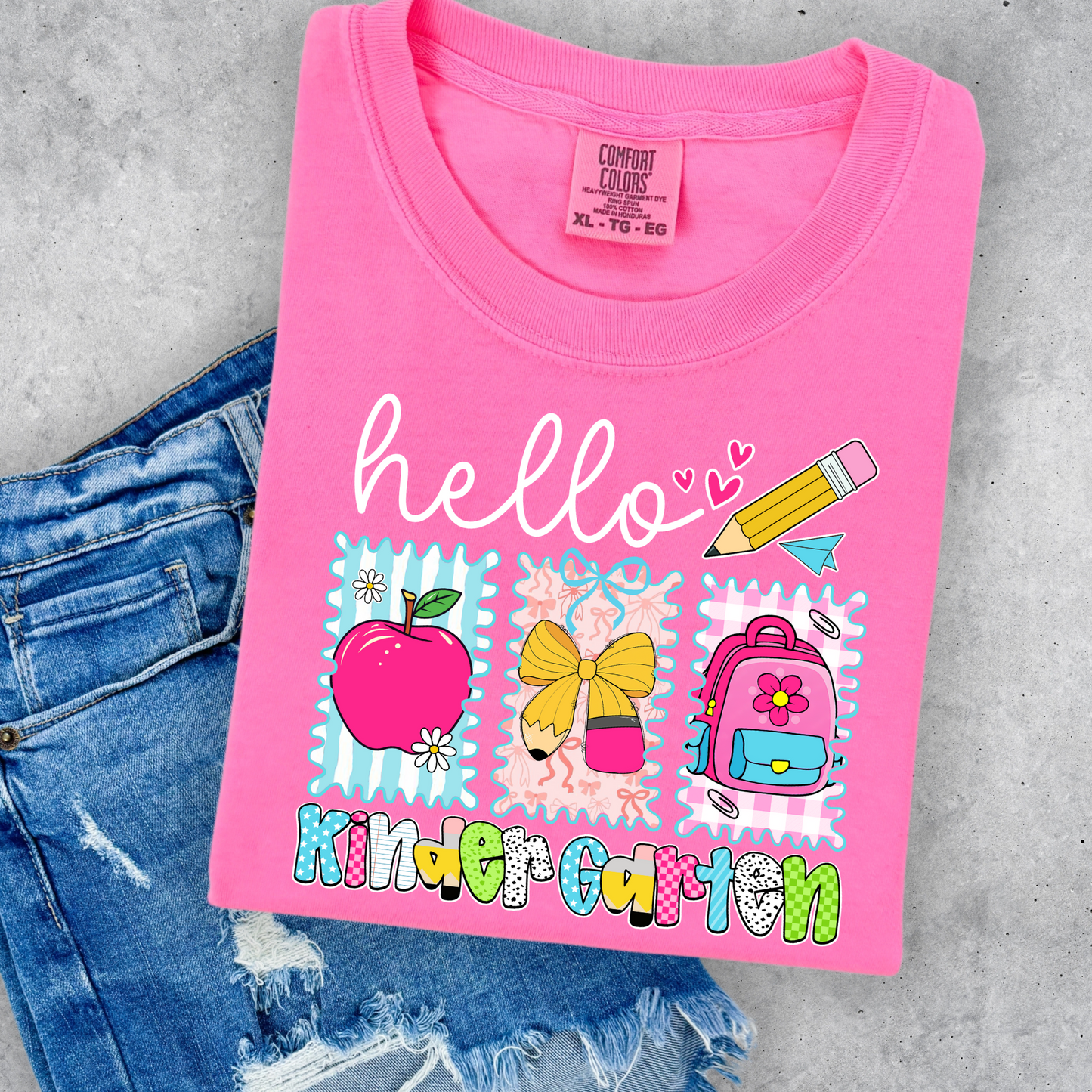 Hello Kindergarten Squares