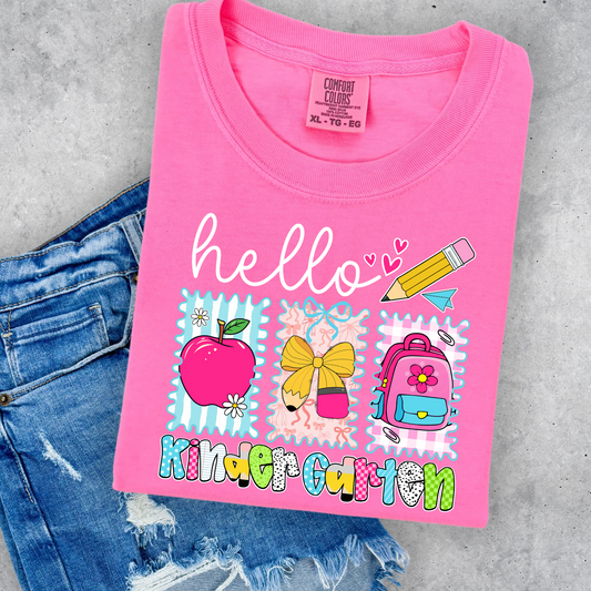 Hello Kindergarten Squares