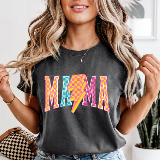 Mama Lightning Checkered Colorful