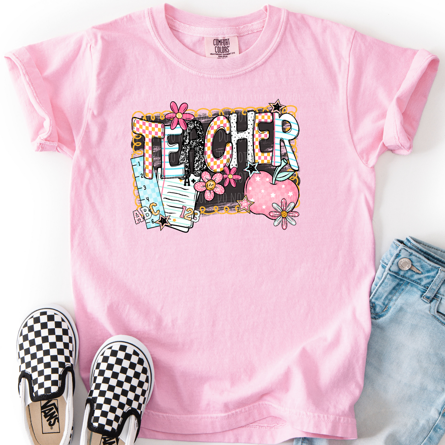 Teacher Chalkboard Apple Collage