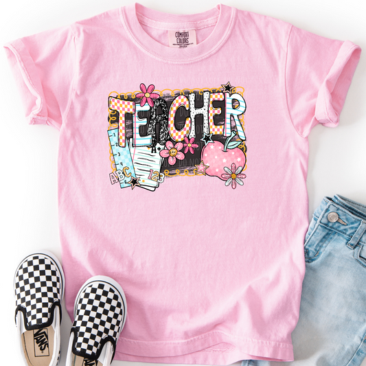 Teacher Chalkboard Apple Collage