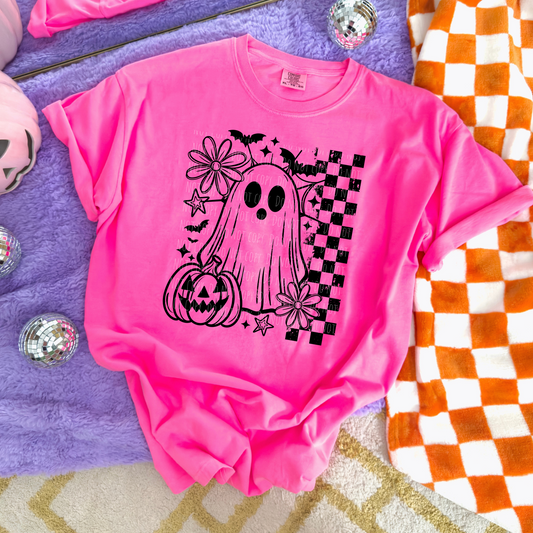 Ghost Pumpkin Checkered (black)