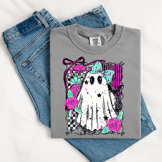 Rose Stripe Bow Ghost
