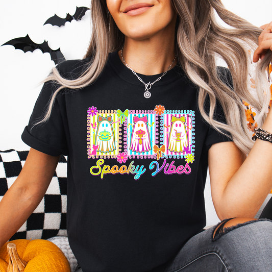 Spooky Vibes Ghost Squares