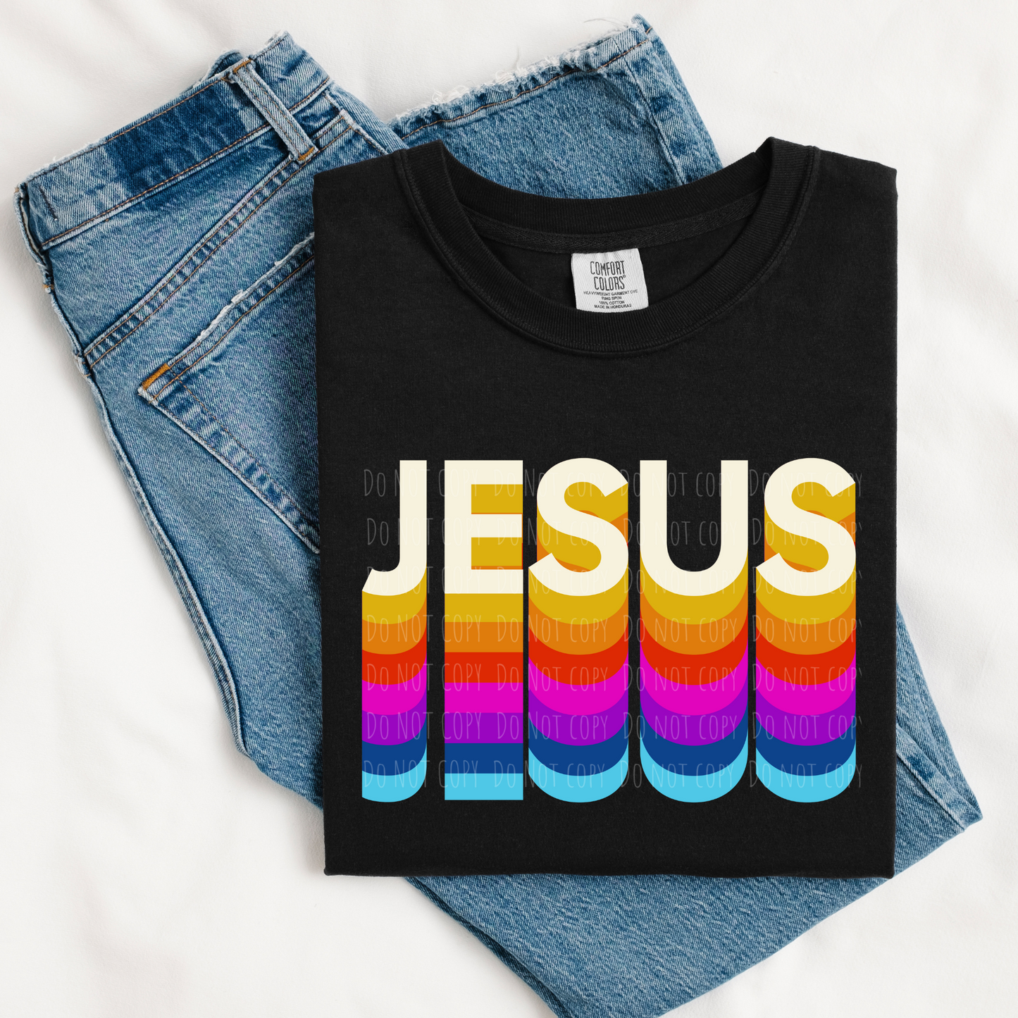 Jesus Retro Stacked