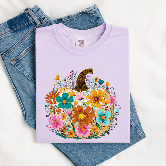 Floral Wildflower Pumpkin