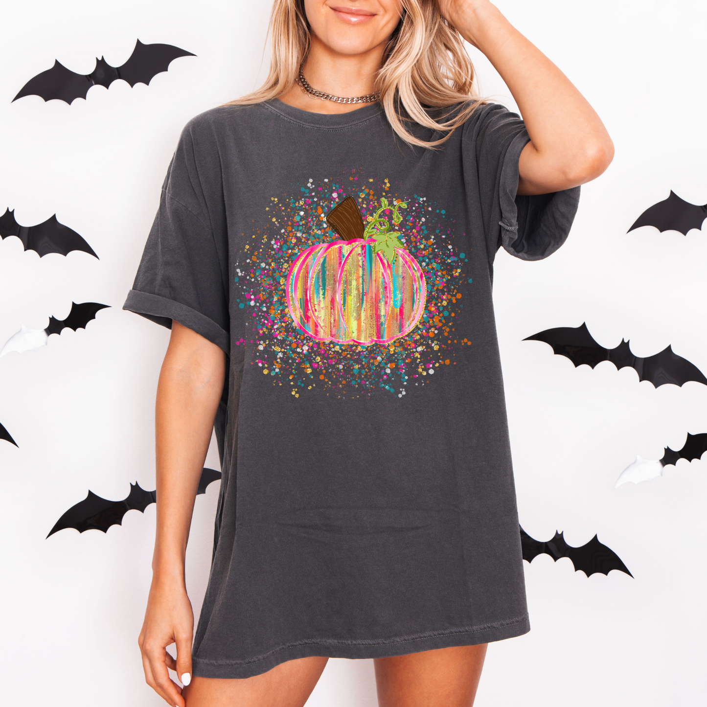Brushstroke Splatter Pumpkin