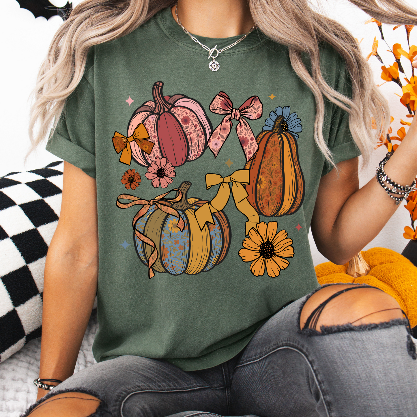 Vintage Boho Pumpkin Collage