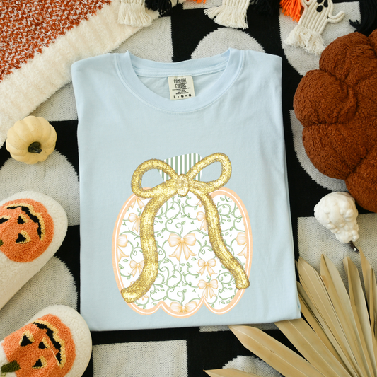 Vintage Bow Pumpkin
