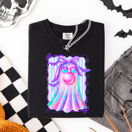 Faux Iridescent Bubble Ghost With Frame