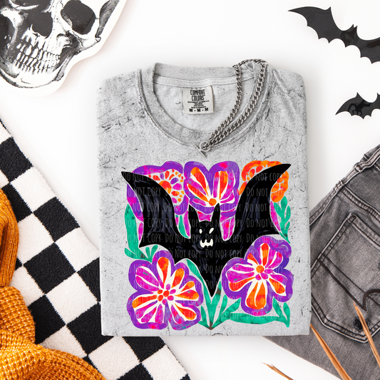 Boho Floral Bat