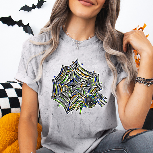 Brushstroke Spider Web