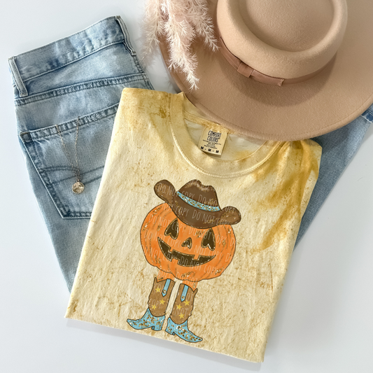 Cowboy Jack O Lantern